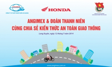 angimex   doan thanh nien an giang cung chia se kien thuc an toan giao thong
