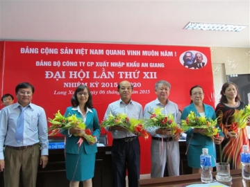 angimex to chuc thanh cong dai hoi dang bo nhiem ky 2015 2020