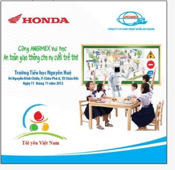 chuong trinh  ??cung angimex vui hoc an toan giao thong cho nu cuoi tre tho ??