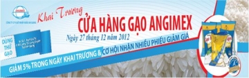 khai truong cua hang gao angimex