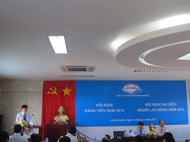 angimex to chuc thanh cong hoi nghi dai bieu nguoi lao dong va hoi nghi dang vien nam 2013
