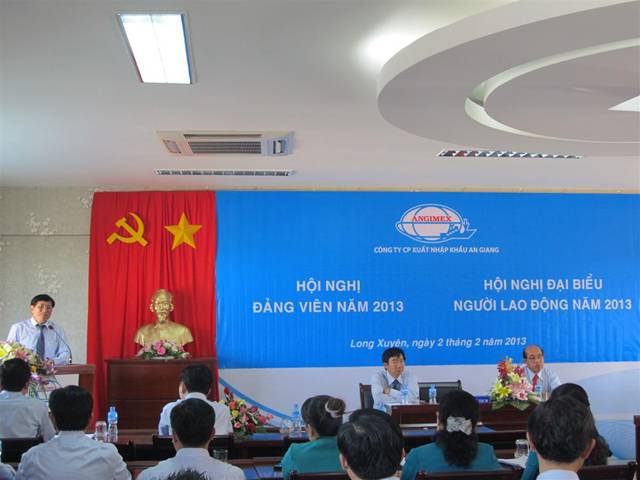 angimex to chuc thanh cong hoi nghi dai bieu nguoi lao dong va hoi nghi dang vien nam 2013
