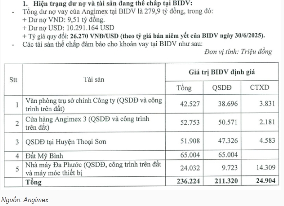 angimex ban dinh huong tai cau truc trong 2026 trinh loat phuong an xu ly no hang tram ty